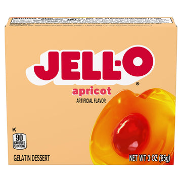 Jell-O Gelatin Dessert, Apricot Flavor, 3 Ounce (Pack of 2)