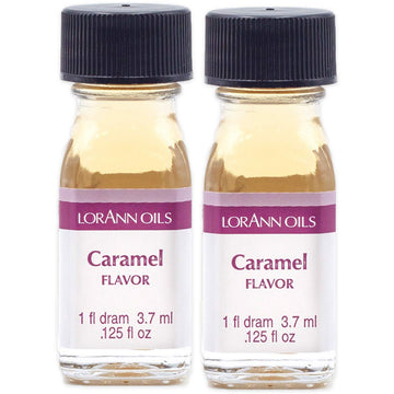 Lorann Caramel Ss Flavor, 1 Dram Bottle (.0125 Fl Oz - 3.7Ml - 1 Teaspoon) - 2 Pack