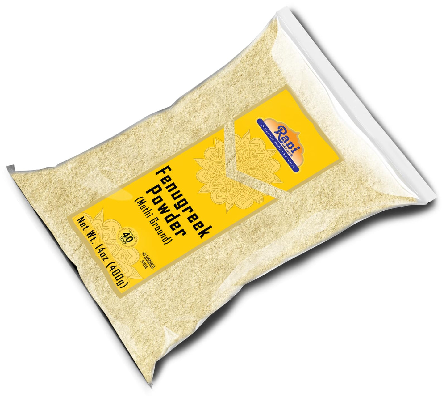 Rani Fenugreek (Methi) Seeds Ground Powder 14Oz (400G) Trigonella Foenum Graecum ~ All Natural | Vegan | Gluten Friendly | Non-Gmo | Kosher | Indian Origin, Used In Cooking & Ayurvedic Spice
