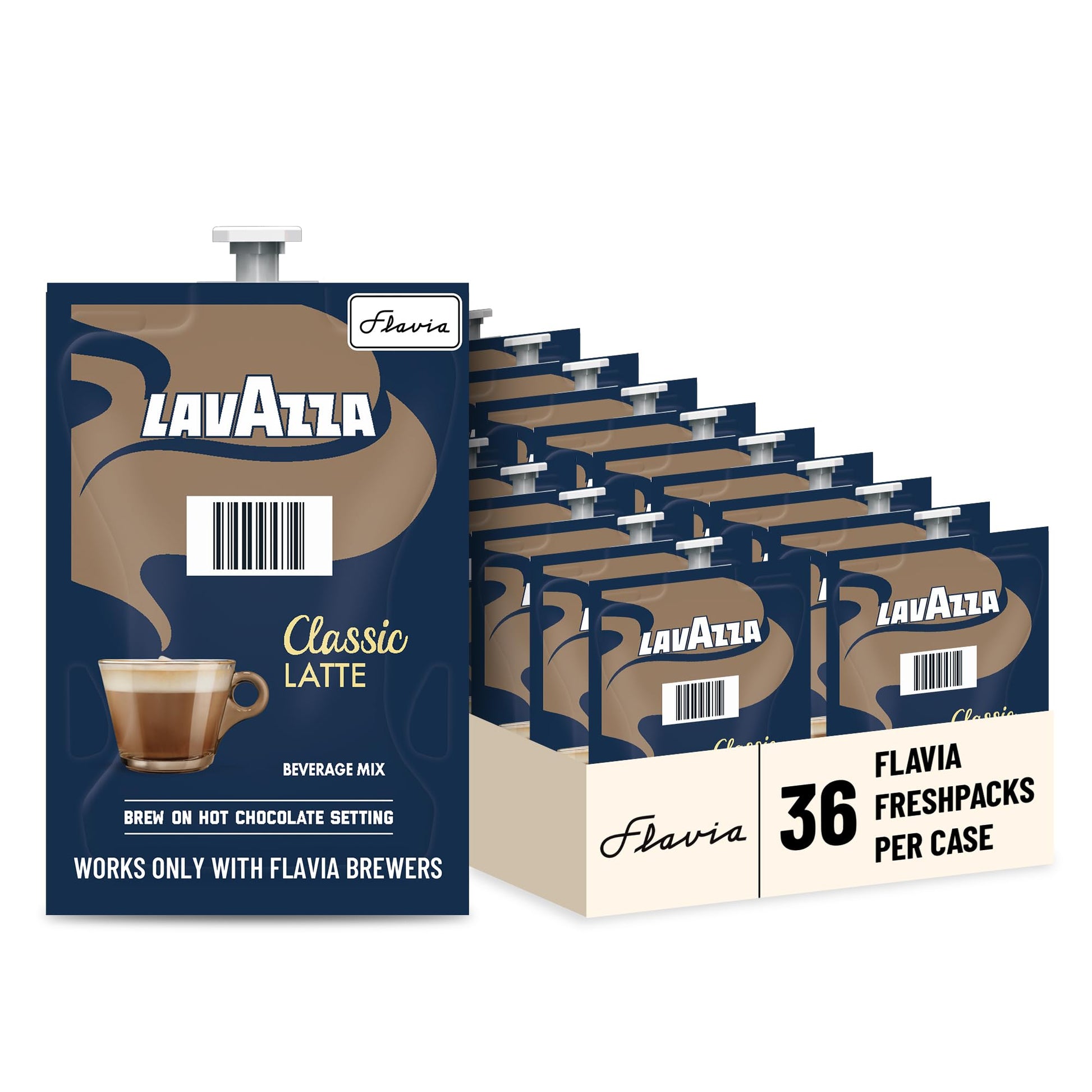 Flavia Lavazza Classic Latte Freshpacks Works Only With Flavia Beverage Makers (Case Of 36)