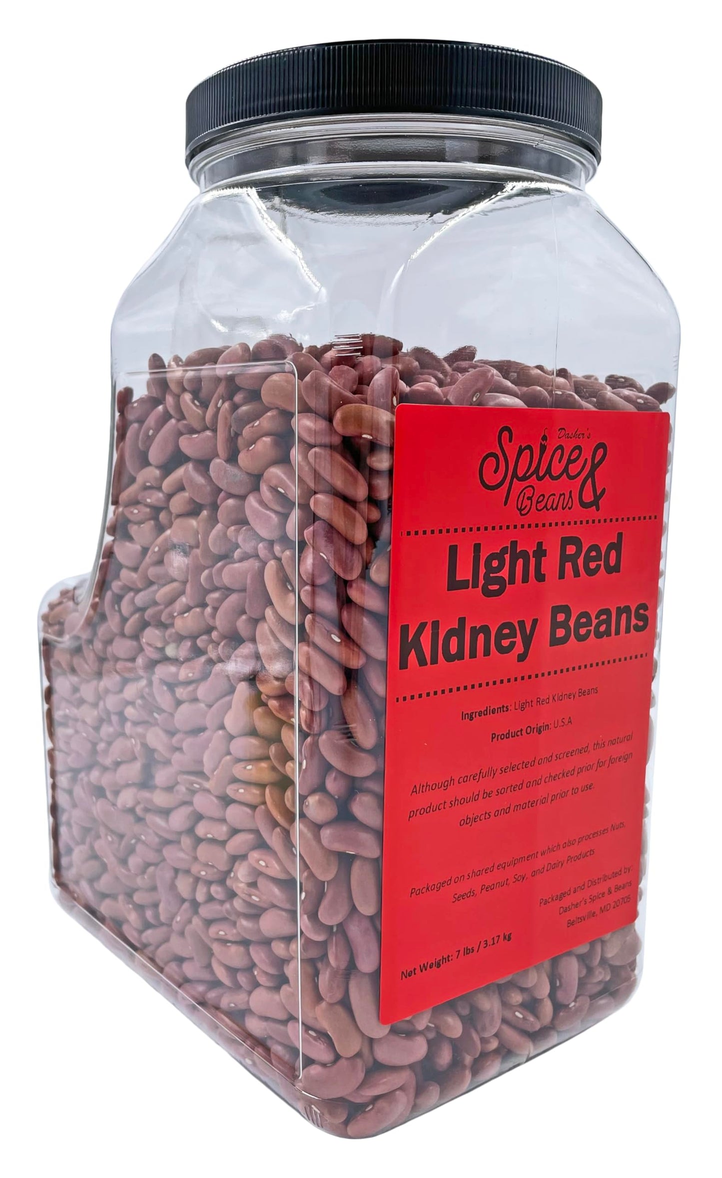 Dried Light Red Kidney Beans By Dasher'S Spice & Beans | Pantry Staple | 7 Lbs.