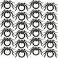 Oasis Supply Black Spider Ring Cupcake Topper, 144