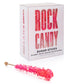 Pink Rock Candy Sugar Sticks - Cherry Flavored - 24 Individually Wrapped Pink Candy