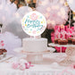 Jetec 2 Pieces 5 Inch Acrylic Cake Topper Blank Round Clear Cake Topper Blanks Diy Birthday Cake Topper For Personalized Custom