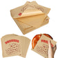 Colarr Soft Pretzel Bags, Grease Resistant Paper Sandwich Wrappers, 6.69 x 7.09 Inch, Brown, 400 Pcs, Patterned Style