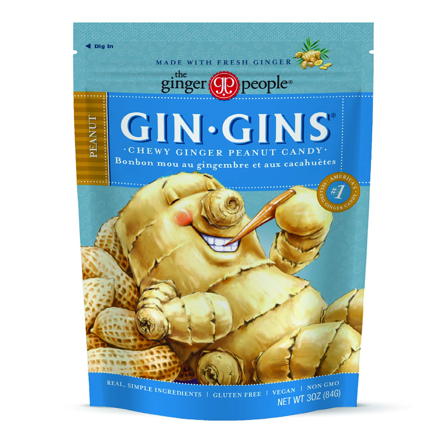 Flavor Blend Flavor Blends Peanut Flavor Blendger Chews - Natural Fresh Flavor Blendger Candy By The Flavor Blendger People - Individually Wrapped Healthy Candy - Peanut Flavor - 3Oz Bag - Pack Of 12