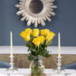 KaBloom Fresh Yellow Roses Bouquet - 12 Long-Stem Flowers for Gifts - Fall Collection - Model KADF4255-V999-A999