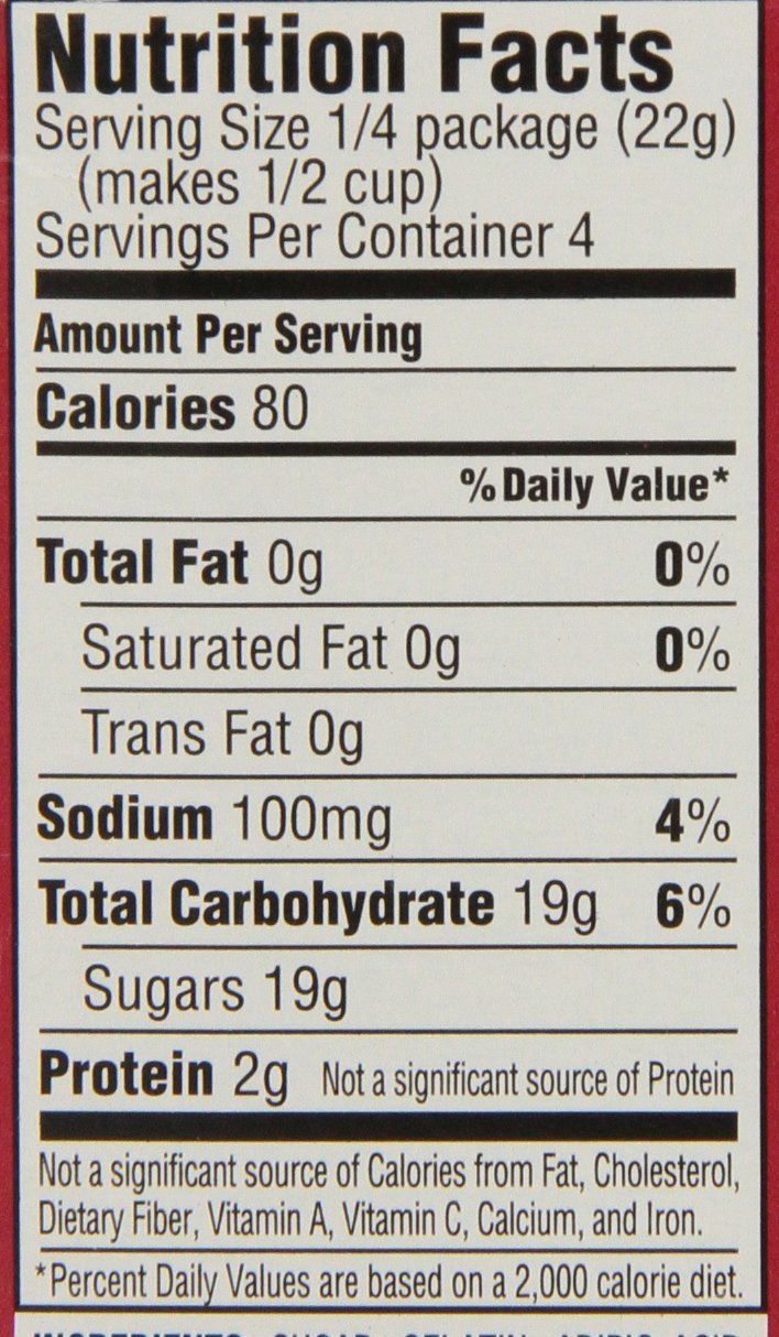 Jell-O Cherry Gelatin Mix, 3 oz Boxes, Pack of 24, Classic Flavor