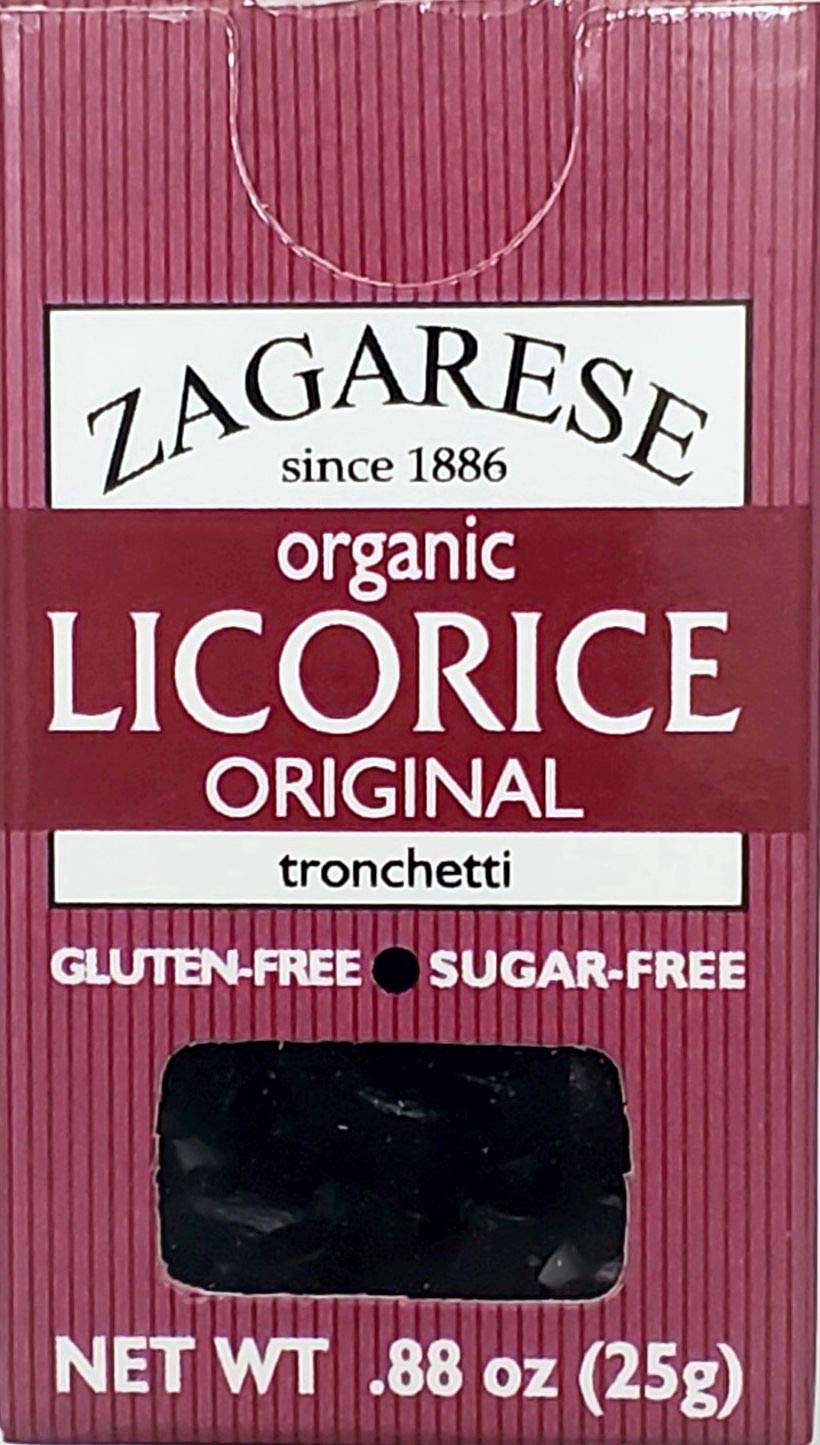 Zagarese 100% Organic Licorice, Original, 0.88 Ounce Flip Top Box