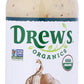 Drews All-Natural Salad Dressing And 10 Minute Marinade Roasted Garlic & Peppercorn 12-Ounce Bottle