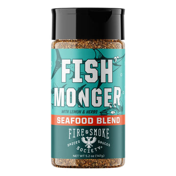 Fire & Smoke Society Fish Monger Seafood Seasoning, Himalayan Pink Salt & Herbs, 5.2 oz