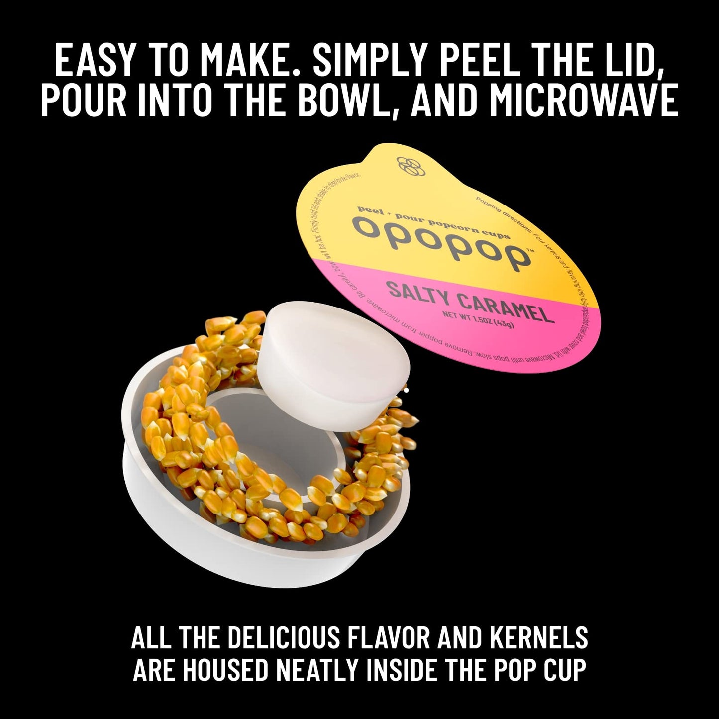Opopop Microwave Popcorn - Variety 12-Pack Gourmet Popcorn Kit, Collapsible Silicone Popcorn Popper, Popcorn Maker, Gluten Free