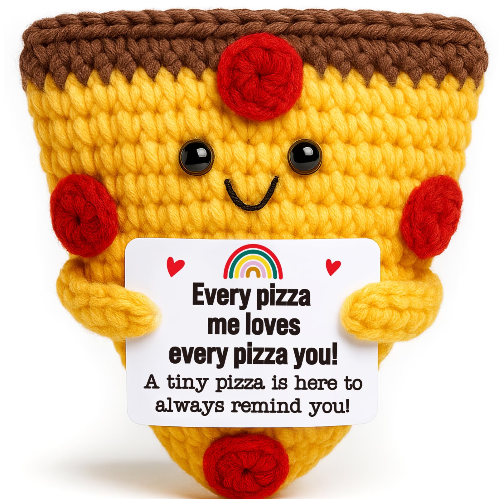 Valentines Day Gifts for Couple Him Her Boyfriend Girlfriend Valentines Day Handmade Crochet Pizza I Love You Gift Engagement An