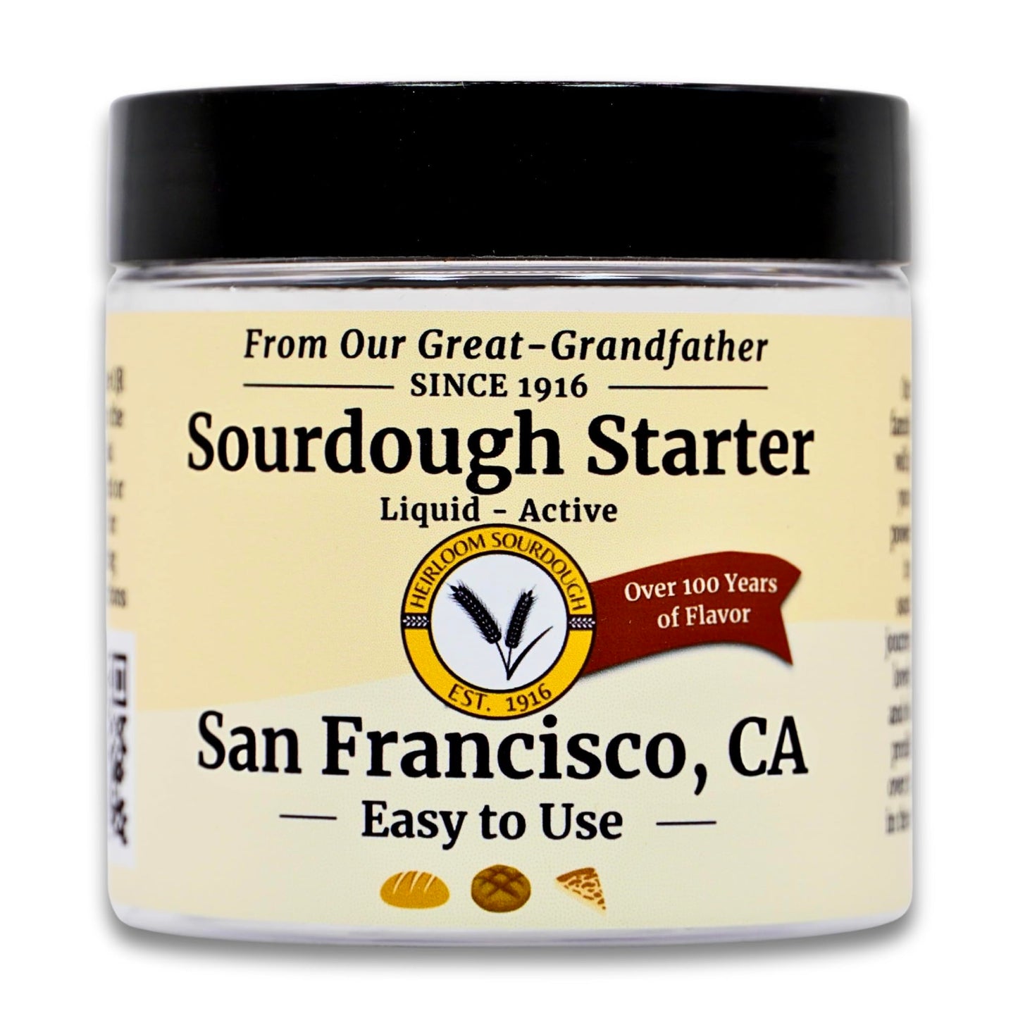 109 Year Old San Francisco Sourdough Starter Culture | Est. 1916 by our great-grandfather | Easy to follow instructions | Includ