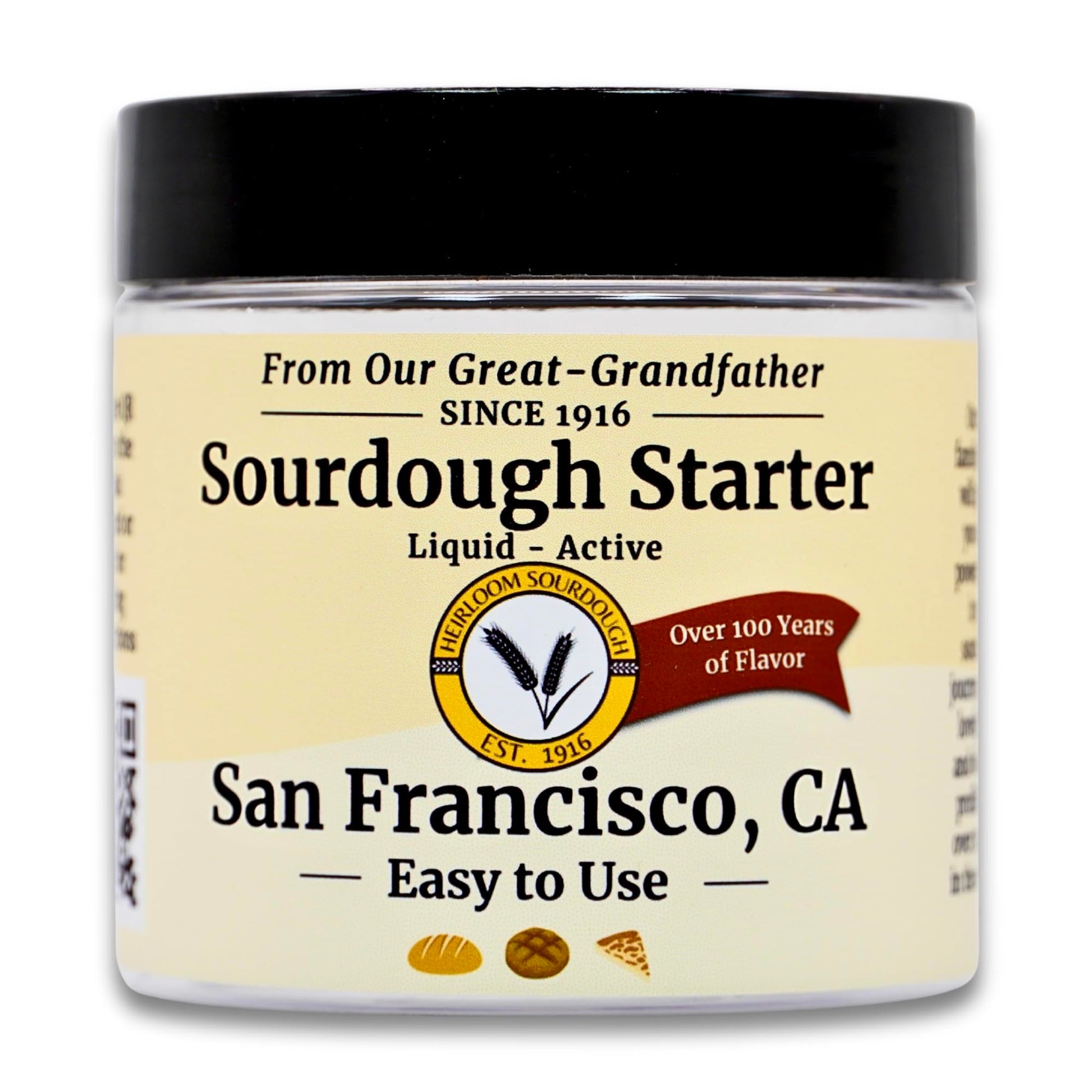 109 Year Old San Francisco Sourdough Starter Culture | Est. 1916 by our great-grandfather | Easy to follow instructions | Includ