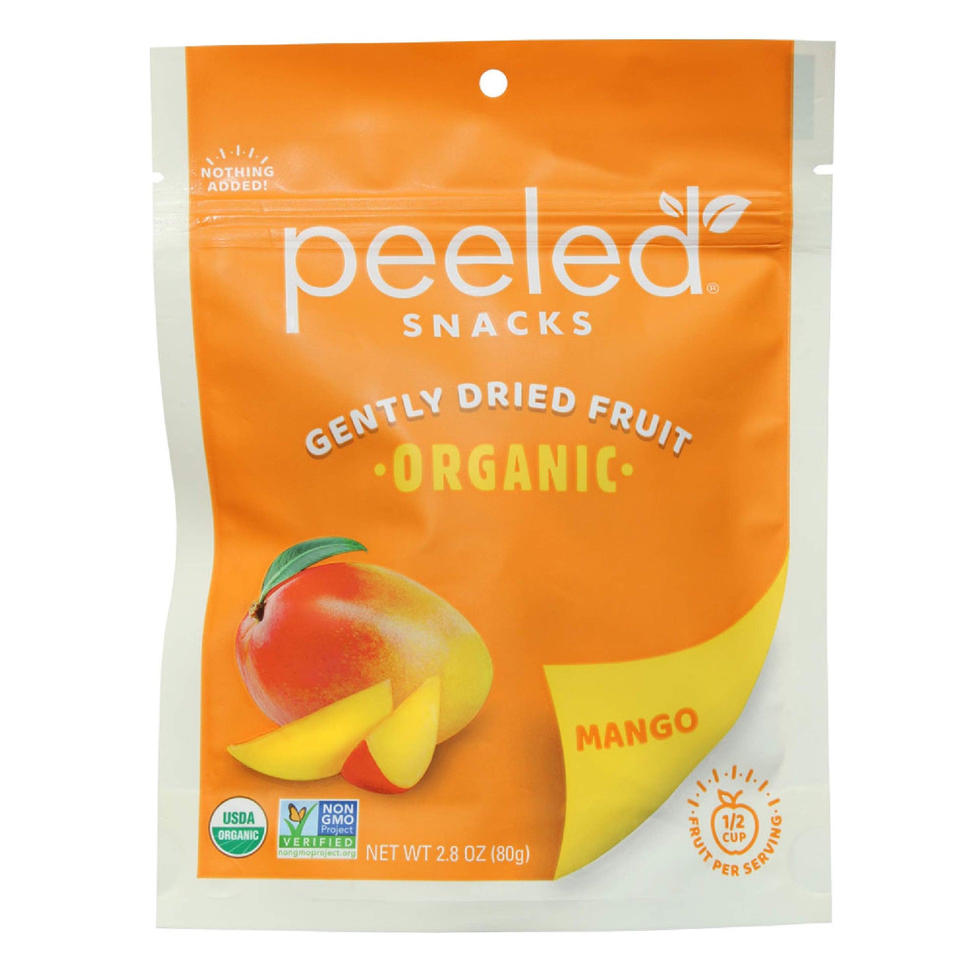 Peeled Snacks Organic Dried Fruit – Healthy, Vegan Snacks For On-The-Go Lunch And More Mango 2.8 Oz (Pack Of 12)