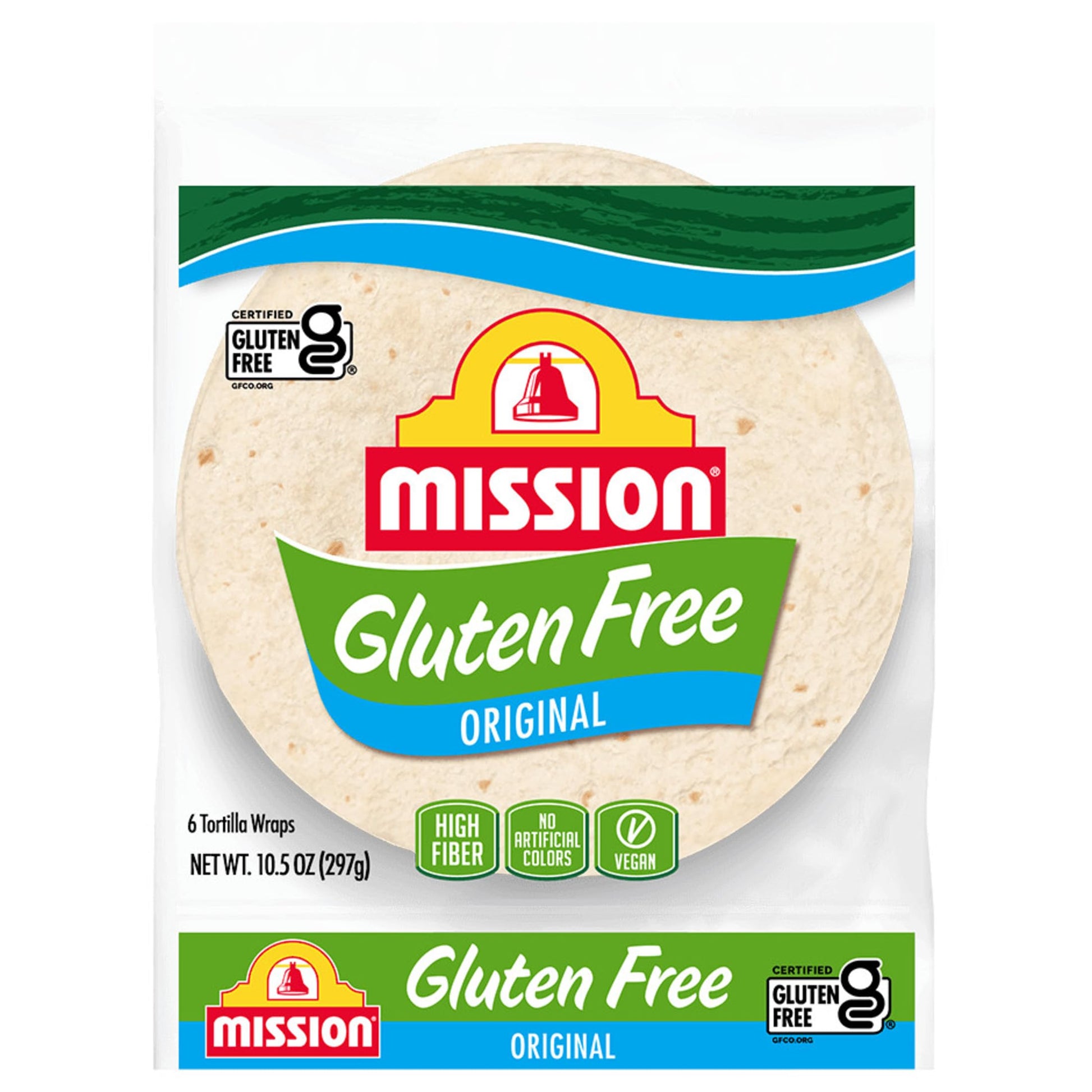 Mission Gluten Free Soft Taco Tortillas, 6 Count, High Fiber, Trans Fat Free