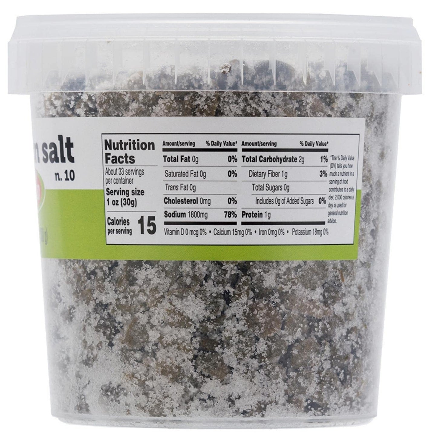 Capers In Salt, Size #10, Net Wt. 35.3Oz (1000G), Italian Salted Capers, Caperi, Non-Gmo, Fratelli D'Amico, Product Of Italy.