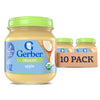 Gerber Stage 1 Baby Food, Organic Apple Jar, Fruit Puree, Vitamin C, Non-Gmo, Baby Food Fruit, Puree Jars Glass, 10-Pack