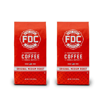 Fire Department Coffee - Gives Back To Firefighters - Original Medium Roast Ground Coffee - Balanced & Smooth - Roasted In The U