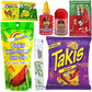Chamoy Pickle Kit with Fruit Roll-Up, Chips, Lucas Gusano, Skwinkles and Popular Mexican Candy, As Seen on TikTok Trend Items by