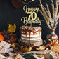 Palasasa Gold Happy 70Th Birthday Cake Topper - 70Th Anniversary Cake Topper Party Decorations (70Th)