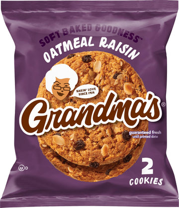Grandma'S Cookies, Oatmeal Raisin, (Pack Of 12) Bundled By Superdeals, 2.50 Oz Bag, With Mystery Gift