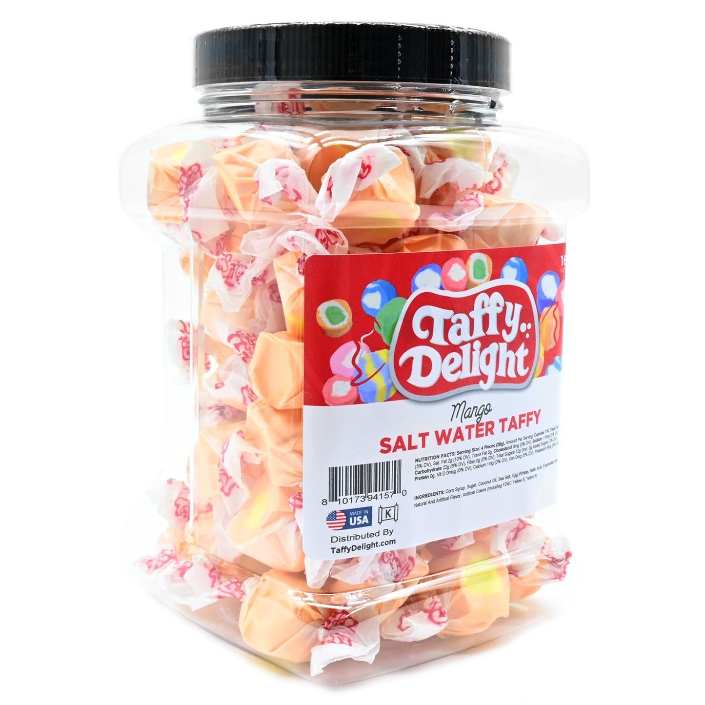 Taffy Delight Salt Water Taffy (16Oz, Mango)