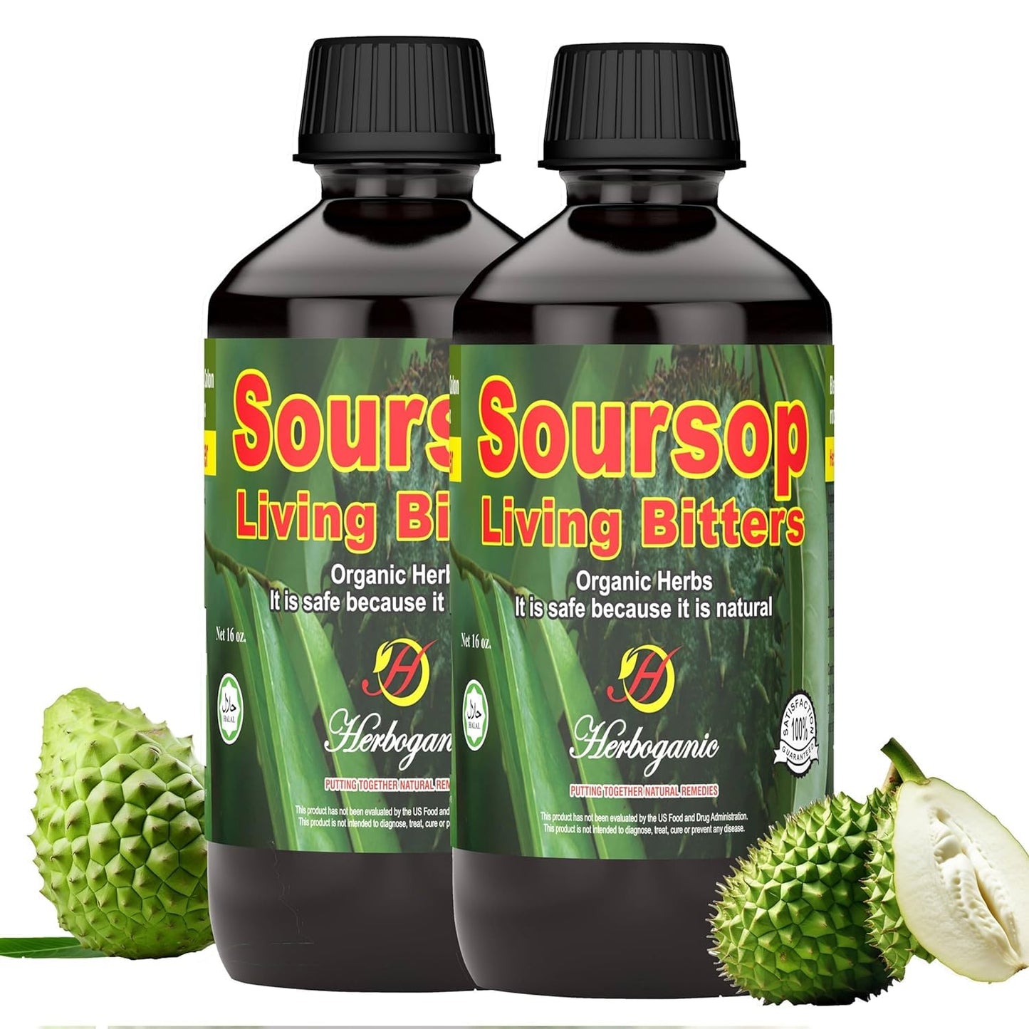 Herboganic Soursop Living Bitters for men - (Pack of 2)