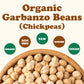Food to Live Organic Garbanzo Beans - Dried Chickpeas, Non-GMO, Kosher, 15 Pound Bulk