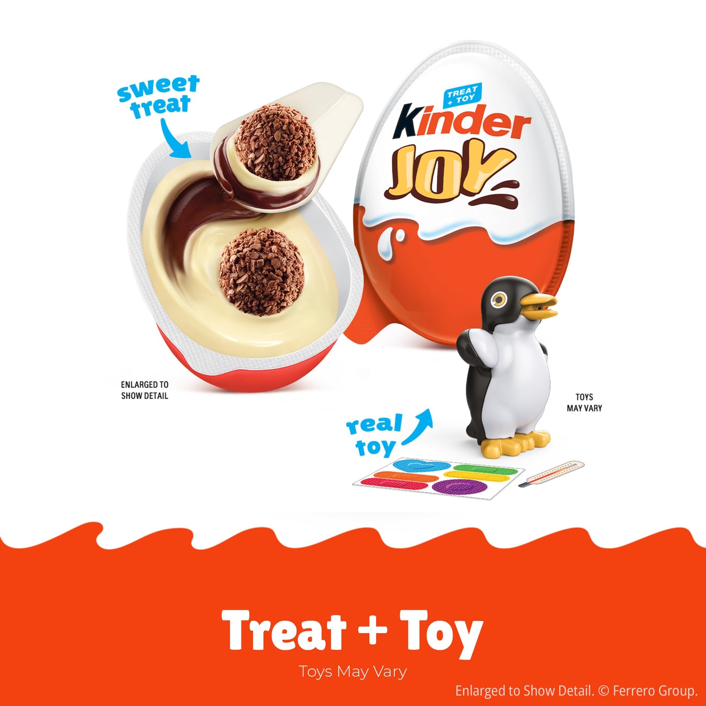 Kinder Joy Eggs, 6 Count, Treat Plus Toy, Sweet Creams And Chocolatey Wafers, Individually Wrapped, 4.2 Oz