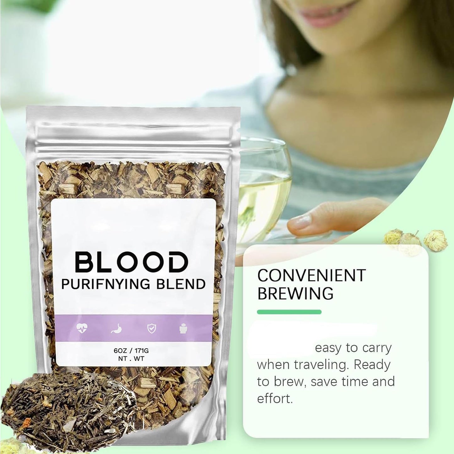 Blood Purifying Blend Tea, Liver And Kidney Care Tea