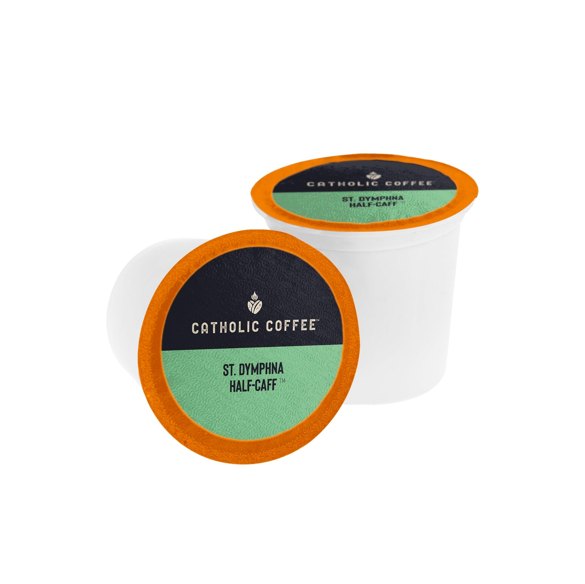 Catholic Coffee Pods - Half Decaf Medium Roast, Nutty & Citrus Notes, 12 Count