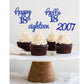 Moitkptt 24 Pcs Glitter Cupcake Toppers for 18th Birthday Party Decorations, Blue, Paper, Model BIR18