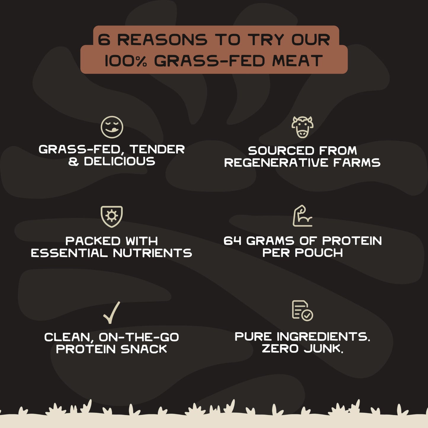 Lineage Provisions 100% Grass Fed Air-Dried Steak - Nutrient-Dense Carnivore Snacks - Tender Beef Jerky Bites - Keto-Friendly Steak Jerky - Zero Sugar  Zero Carbs - 64 grams of protein - 3-Pack
