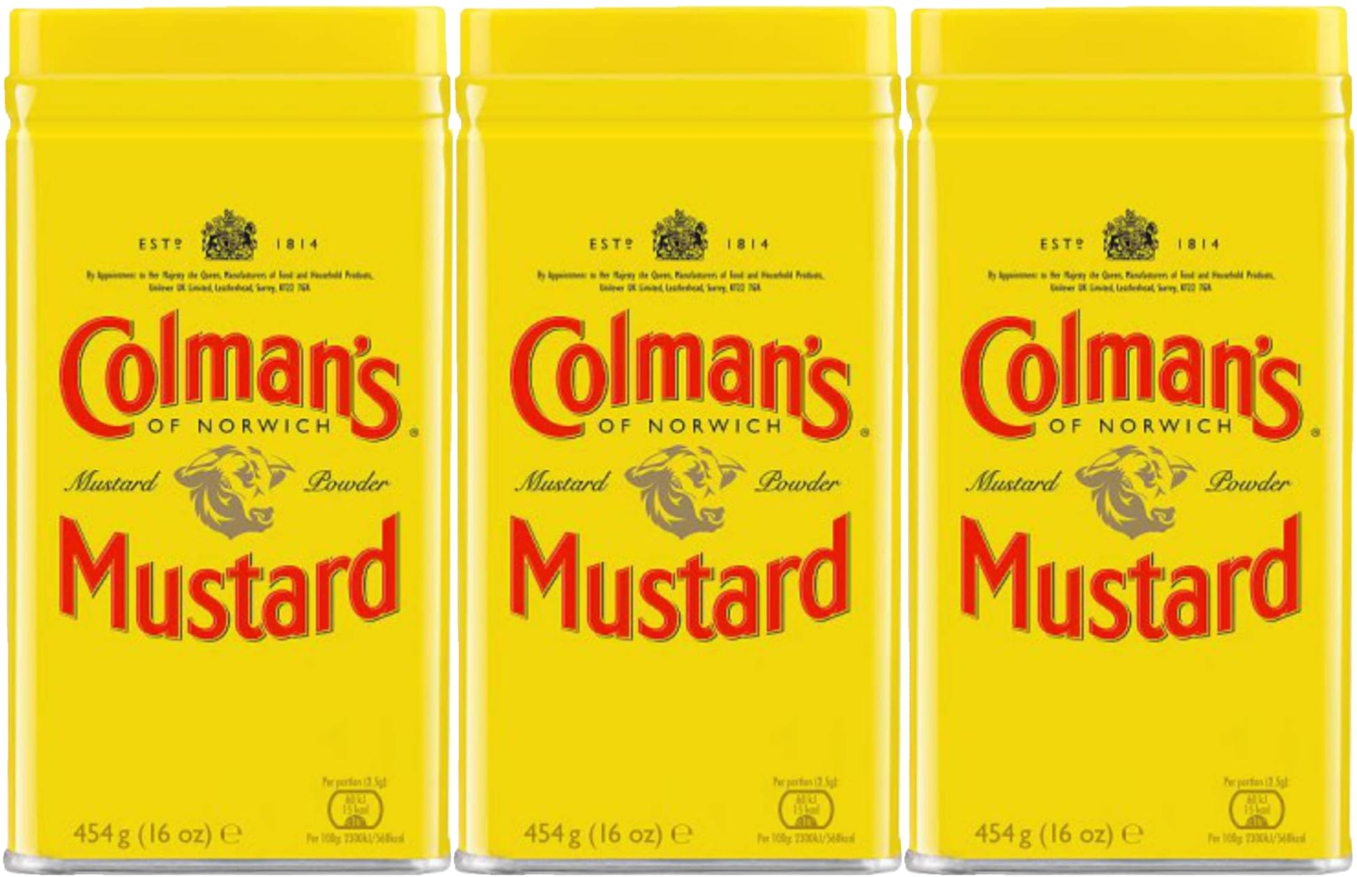 Colman'S Mustard Powder, 16-Ounce Cans (Pack Of 3)