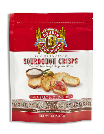 San Francisco Boudin Bakery Sourdough Crisps-Sea Salt & Olive
