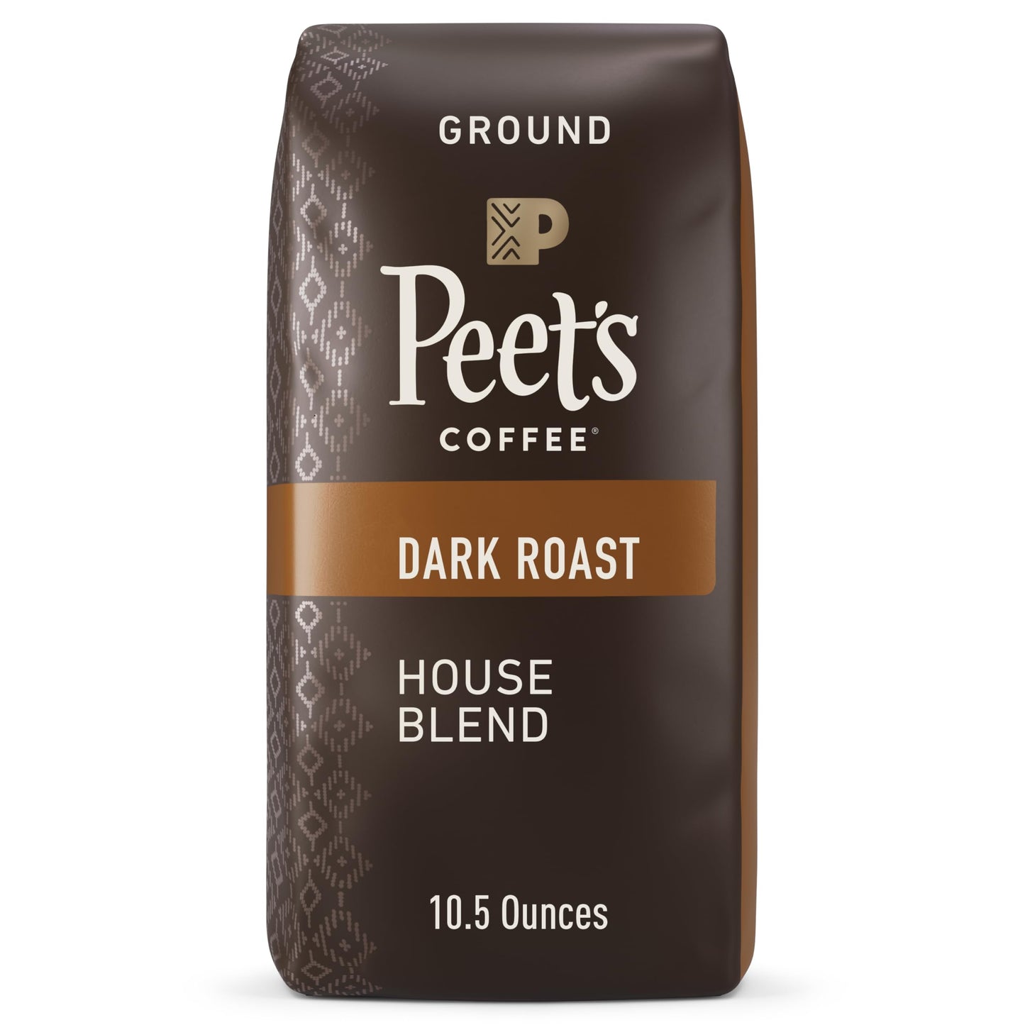 Peets Coffee, Dark Roast Ground Coffee - House Blend 10.5 Ounce Bag