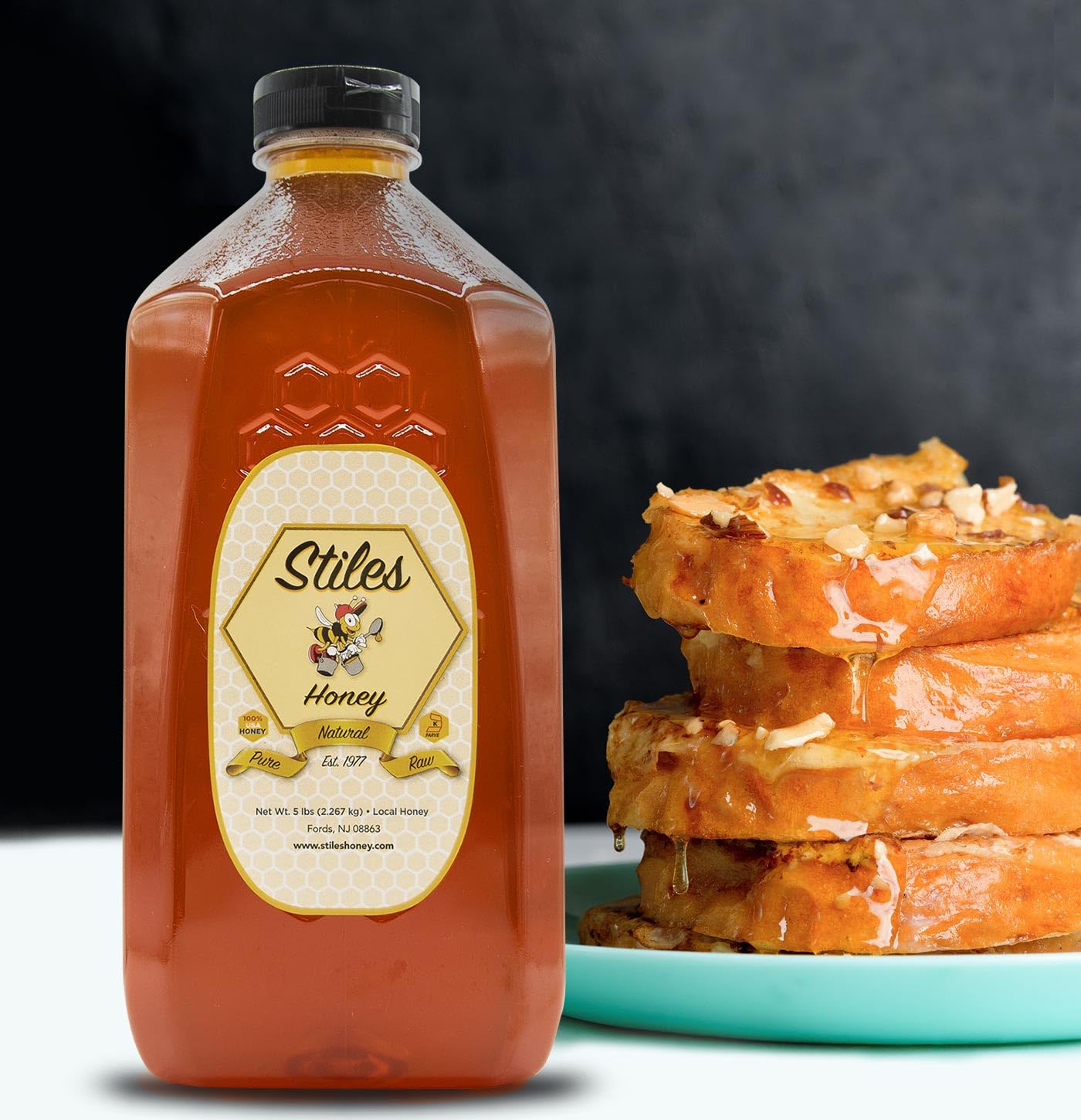 Stiles Honey Pure and Natural 80 ounce Wildflower Honey Squeeze Bottle