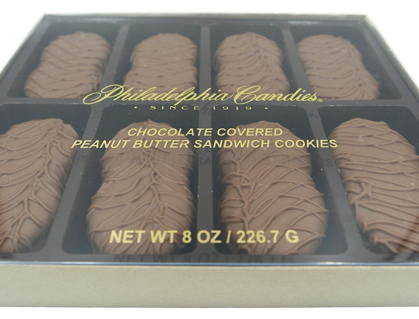 Philadelphia Candies Milk Chocolate Nutter Butter Cookies Gift Box, 8 Ounce
