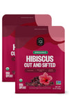 FGO Organic Hibiscus Flowers Loose Tea - 16 Ounce Bulk Resealable Bag (Pack of 2)