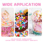 Pink Sprinkles for Cake Decorating 7oz - Snowflake Sprinkles - Metallic Sprinkle Mix for Cookies, Ice Cream, Cupcakes Topper - R