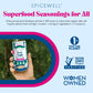 Spicewell - Himalayan Pink Salt Pouch - Boosted with 9 Real Veggies, Less Sodium Than Table Salt - Fine Ground - 9oz Shaker (2 p