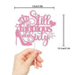Still Fabulous At Sixty Cake Topper Pink Glitter 60 Years Old Happy 60Th Birthday Cake Decoration High Heel Crown Queen Stepping