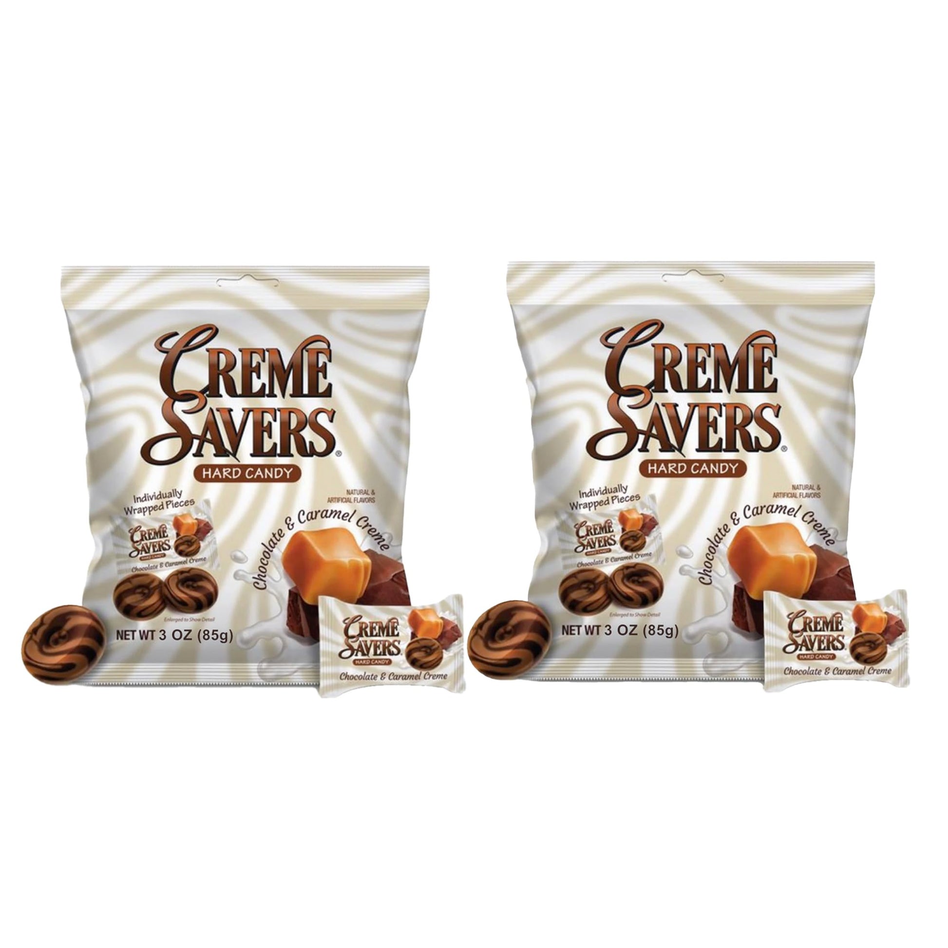 Creme Savers Chocolate and Caramel Hard Candy | The Taste of Sweet Chocolate Swirled in Rich Caramel Cream | The Original Classi
