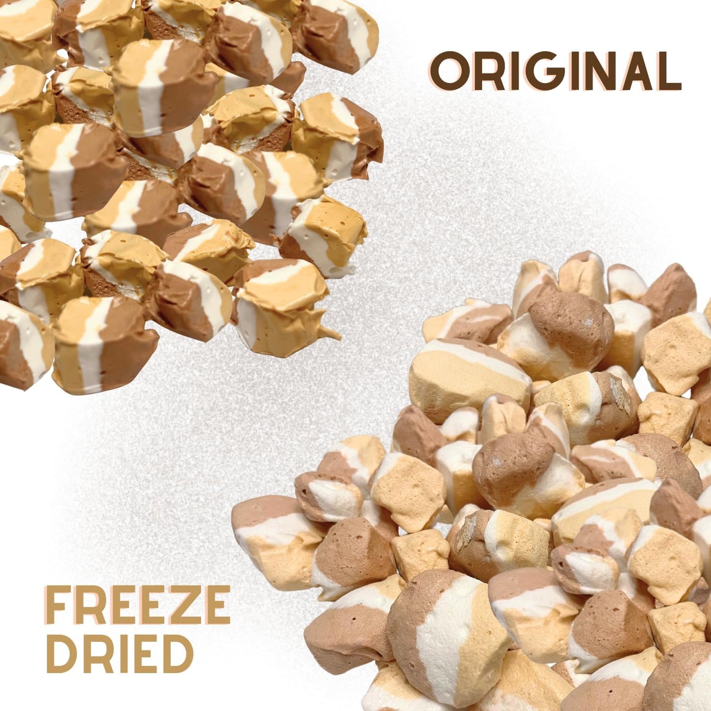 Airmont Farm Freeze-Dried Candy Salt Water Taffy - Bite-Sized Smores Flavor - 2 oz Packaging