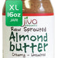Jiva Organics Raw Sprouted Organic Almond Butter 16-Ounce Large Jar