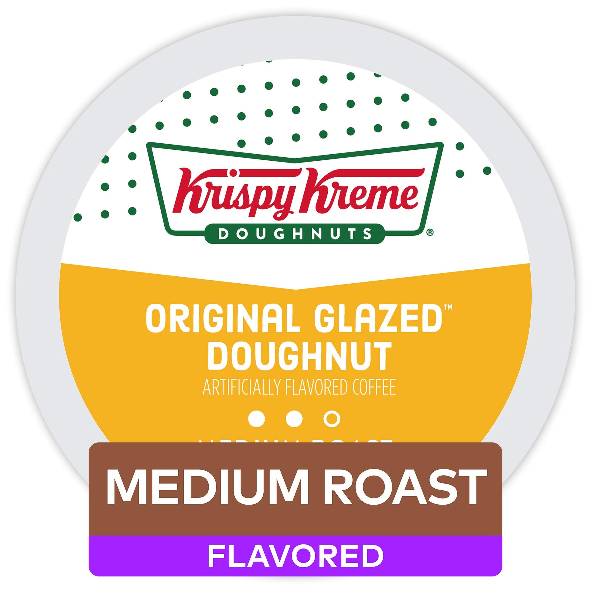 Krispy Kreme Original Glazed Doughnut, Single-Serve Keurig K-Cup Pods, Flavored Medium Roast Coffee, 72 Count