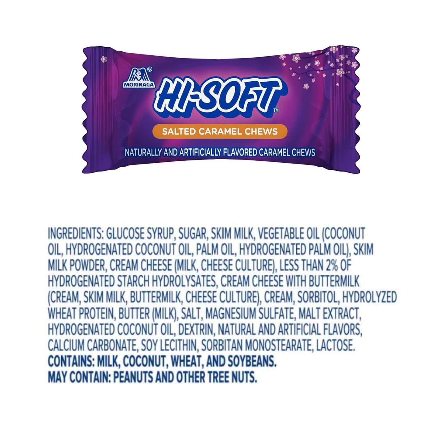 HI-SOFT Salted Caramel Chews, 5 Stand Up Pouches, 10.59 oz - Soft, Taffy Salted Caramel Chewy Candy for Sharing Treats - Bulk Ca