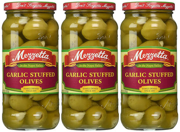 MEZZETTA OLIVE STFD GARLIC, Pack of 6